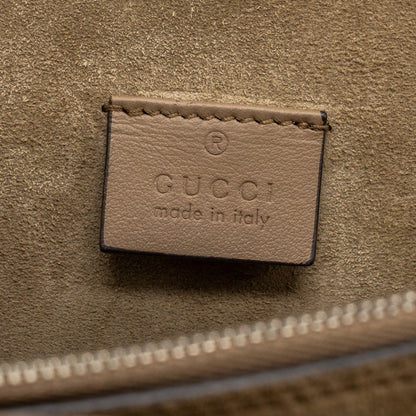 Gucci dionysus shoulder bag GG supreme canvas / suede leather beige SHW