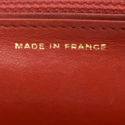 CHANEL Boy Woc Quilted Calfskin Leather Wallet On Chain Clutch Bag Red