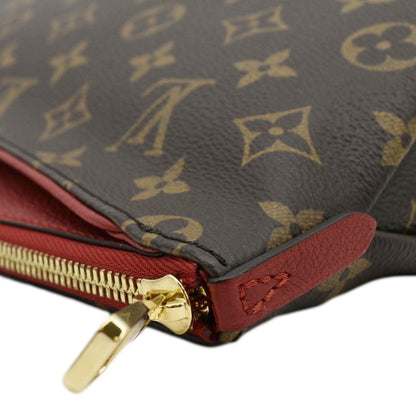 LOUIS VUITTON Pallas Beauty Case Monogram Canvas Pouch Cherry Red