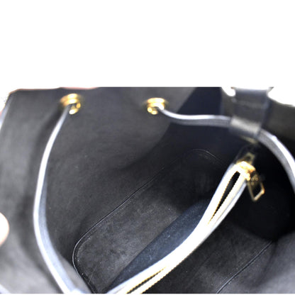 LOUIS VUITTON NeoNoe MM Monogram Empreinte Leather Shoulder Bag Black