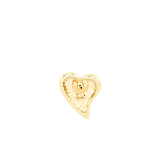Chanel Heart Brooch Black