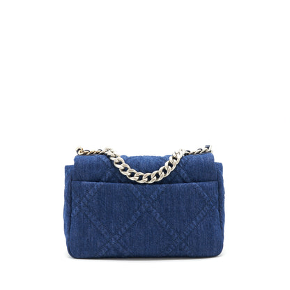 Chanel 22P Denim 19 bag Small Dark Blue
