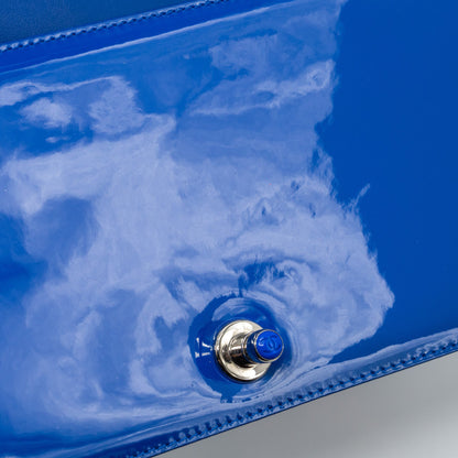 Chanel Medium Boy Bag Patent Dark Blue