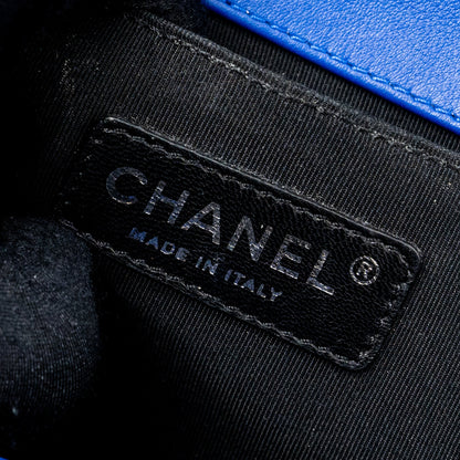 Chanel Medium Boy Bag Patent Dark Blue