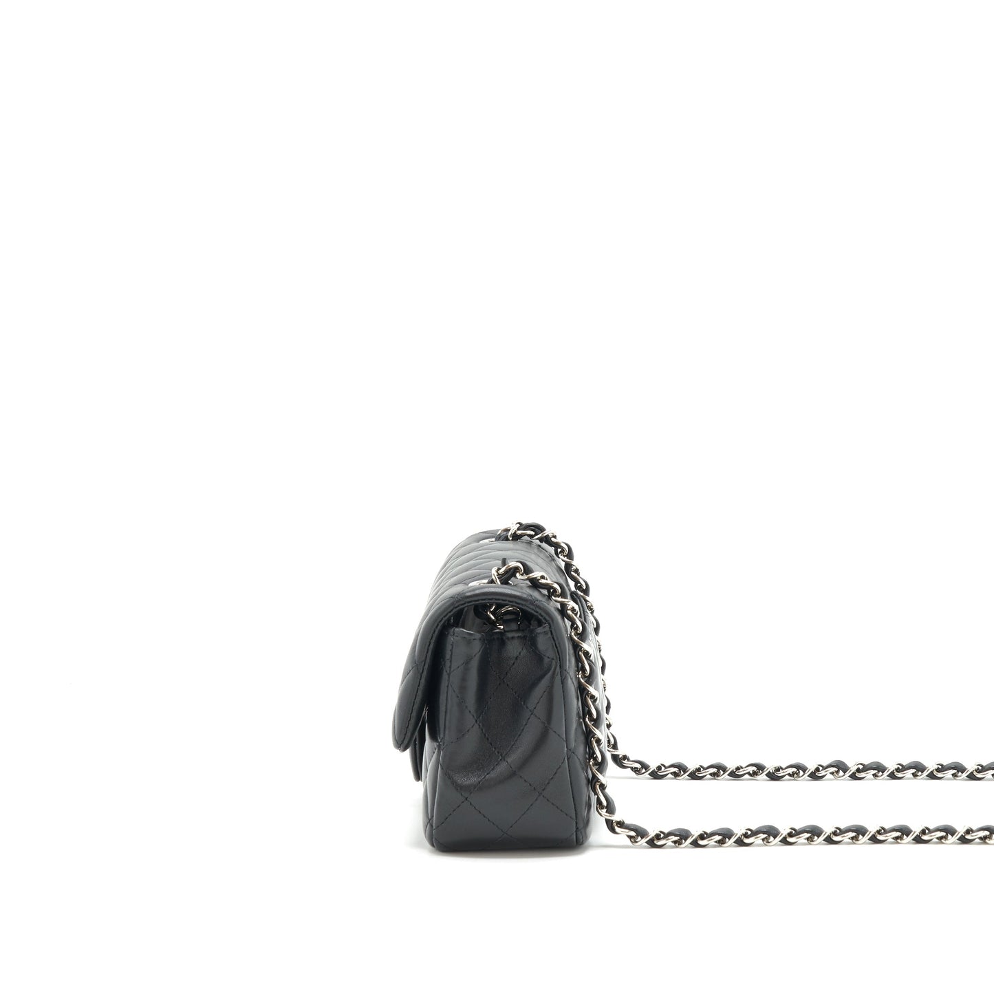 Chanel mini Rectangular Flap bag Lambskin black