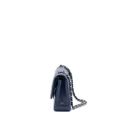 Chanel Medium Classic Double Flap Bag Caviar Navy Blue