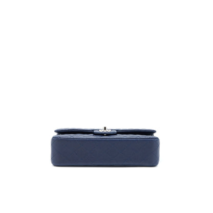 Chanel Medium Classic Double Flap Bag Caviar Navy Blue
