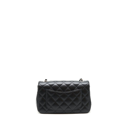 Chanel mini Rectangular Flap bag Lambskin black