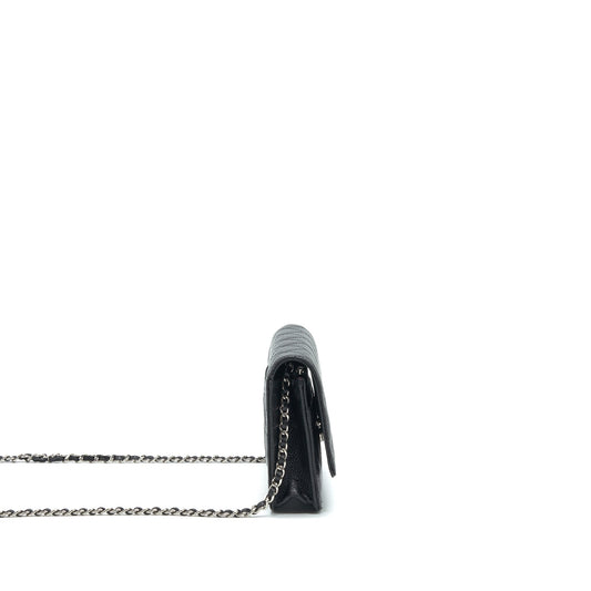 Chanel Wallet on Chain WOC in Caviar