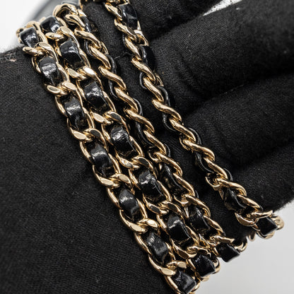Chanel 24C mini 31 bag shiny calfskin black L (microchip)