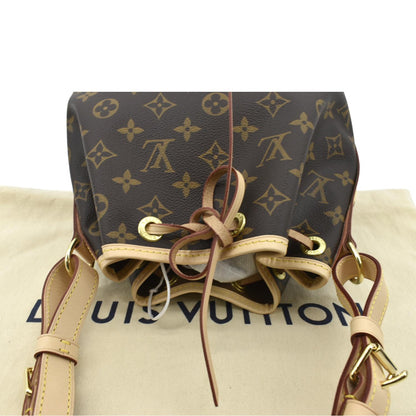 LOUIS VUITTON Noe BB Monogram Canvas Shoulder Bag Brown