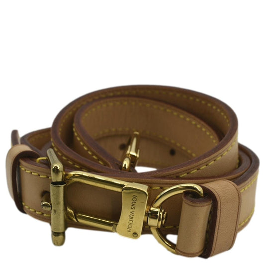 LOUIS VUITTON Leather Strap Beige
