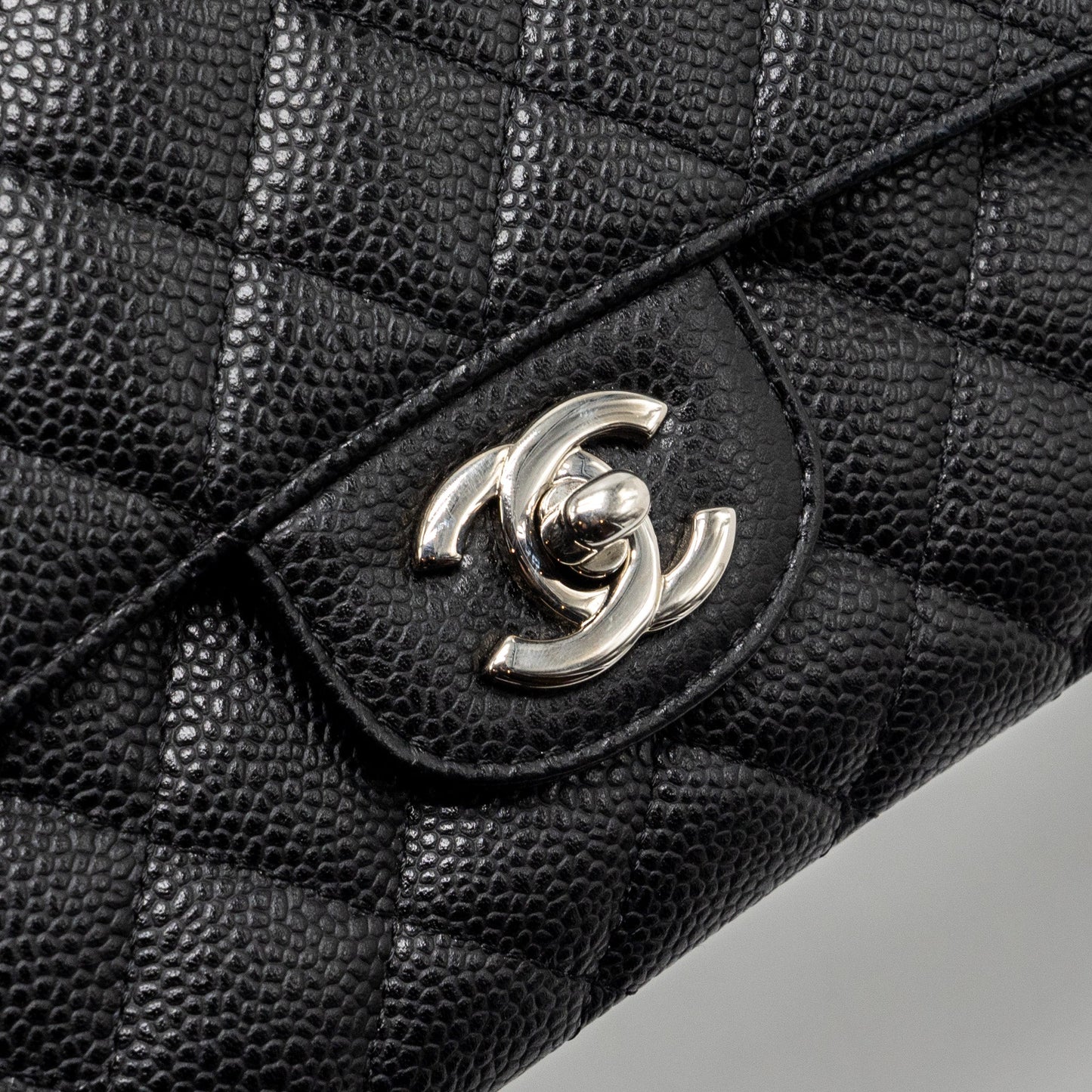 Chanel Medium Classic Double Flap Bag Caviar Black