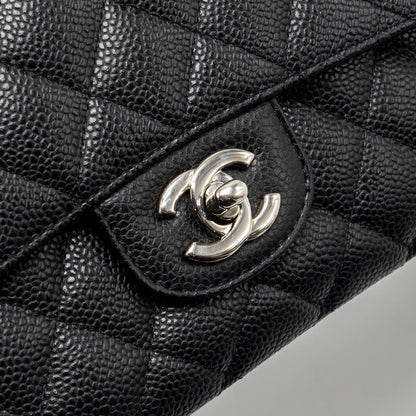 Chanel Medium Classic Double Flap Bag Caviar Black