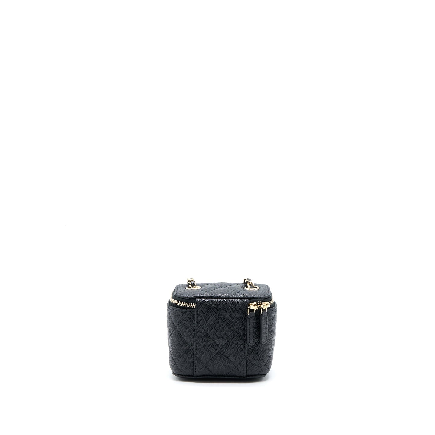 Chanel Mini Square Vanity Case Caviar Black L