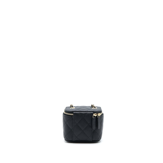 Chanel Mini Square Vanity Case Caviar Black L (Microchip)