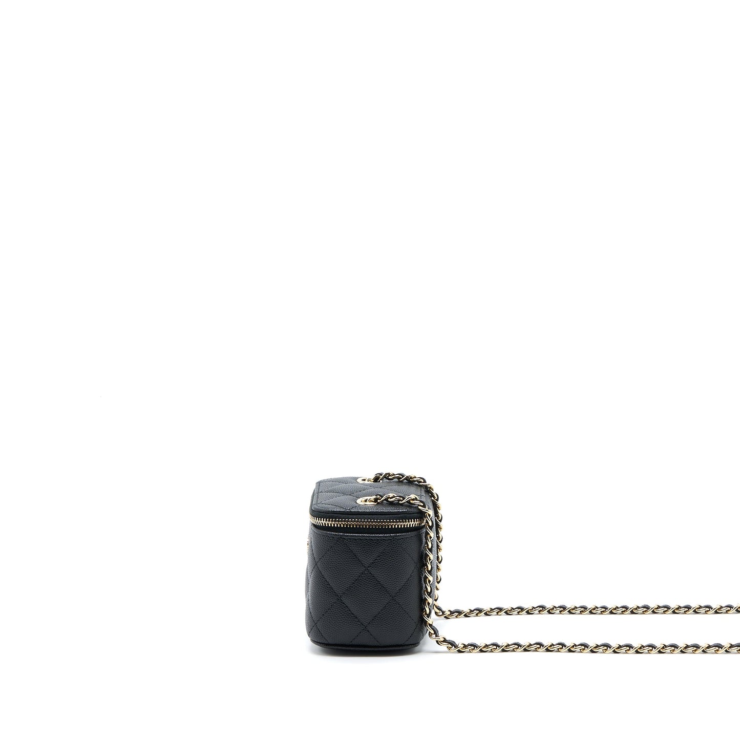 Chanel Mini Square Vanity Case Caviar Black L (Microchip)