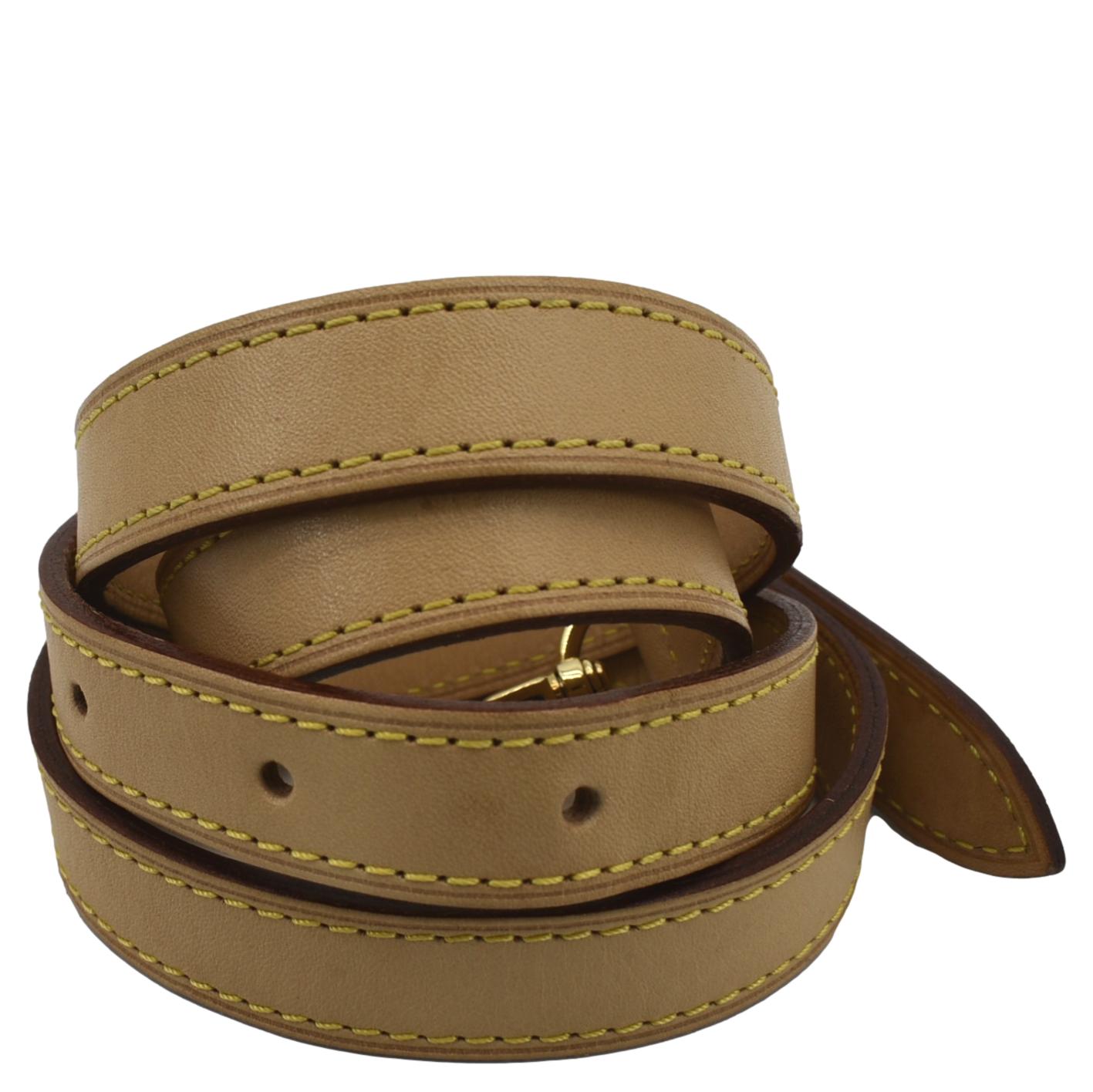 LOUIS VUITTON Leather Strap Beige