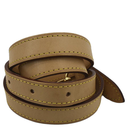 LOUIS VUITTON Leather Strap Beige