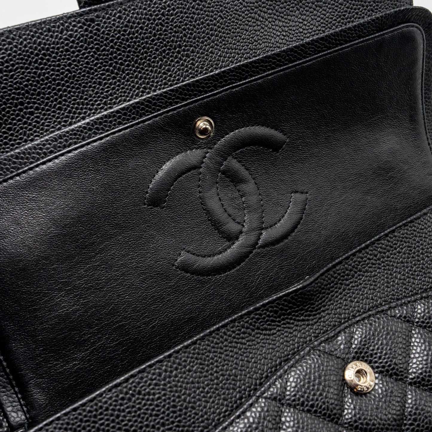 Chanel Medium Classic Double Flap Bag Caviar Black