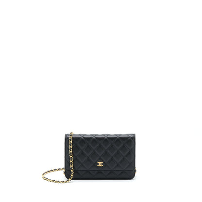 Chanel Classic Wallet On Chain Caviar Black