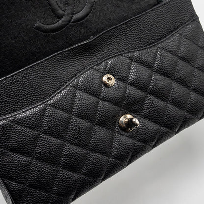 Chanel Medium Classic Double Flap Bag Caviar Black