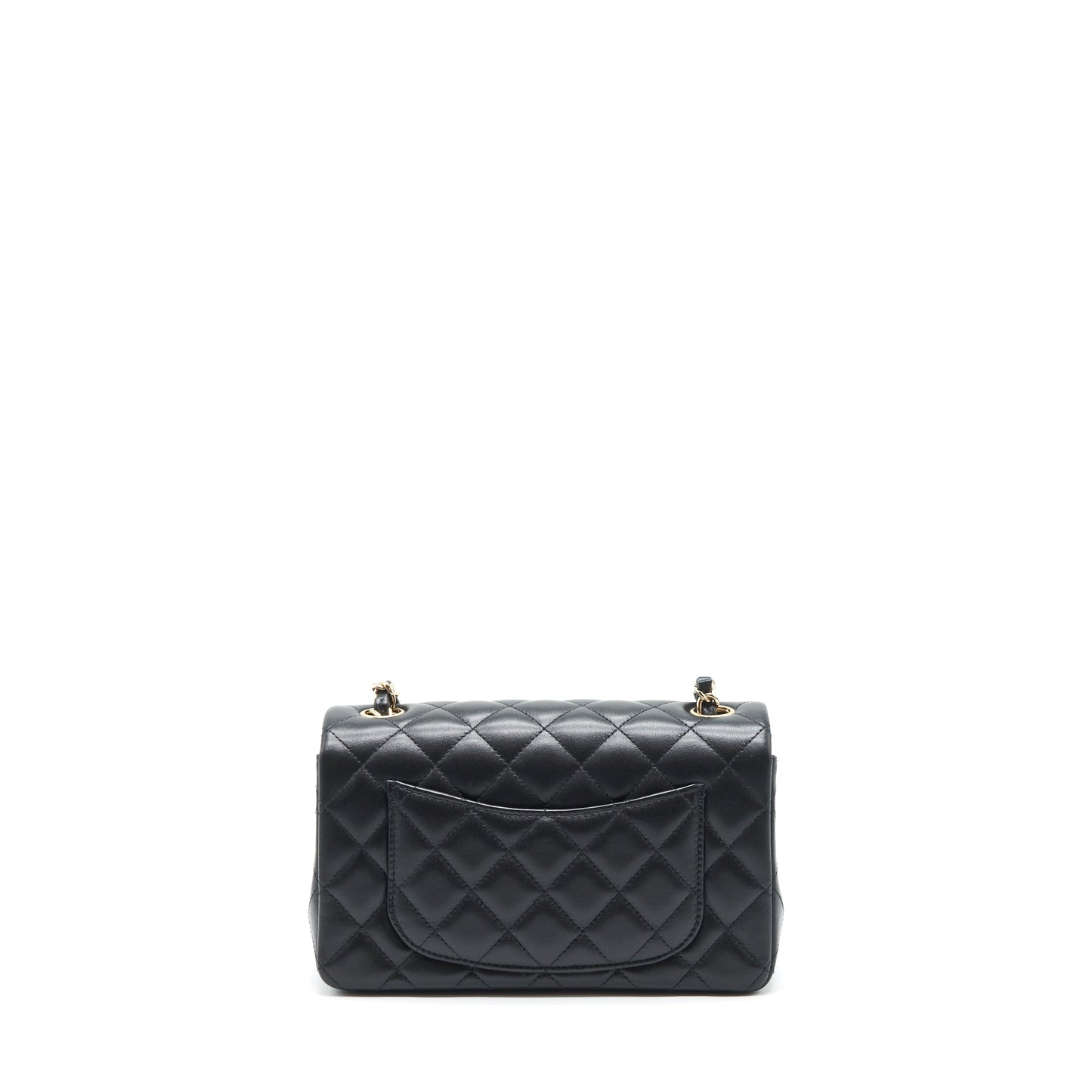 Chanel Mini Rectangular Flap Bag Lambskin Black L
