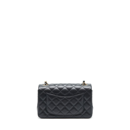 Chanel Mini Rectangular Flap Bag Lambskin Black L