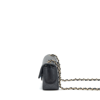Chanel Mini Rectangular Flap Bag Lambskin Black L