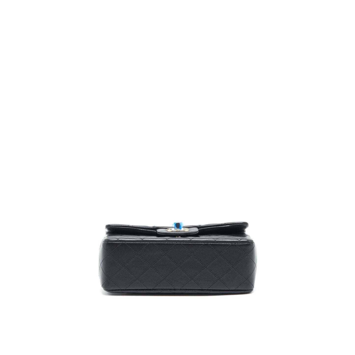 Chanel Mini Rectangular Flap Bag Lambskin Black L