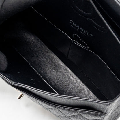 Chanel Medium Classic Double Flap Bag Caviar Black