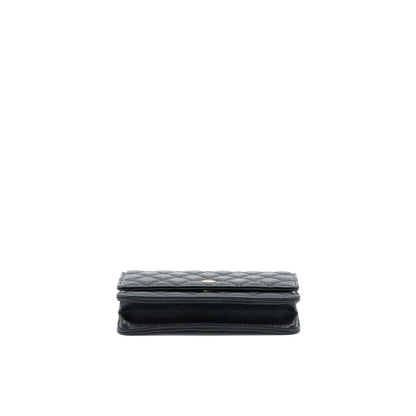 Chanel Classic Wallet On Chain Caviar Black