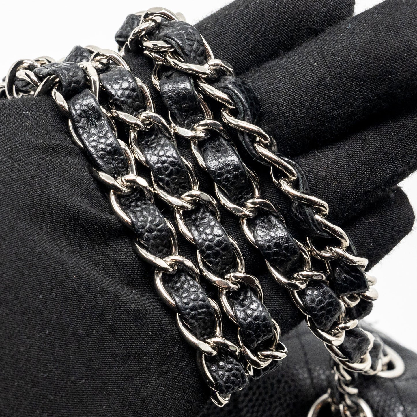 Chanel Medium Classic Double Flap Bag Caviar Black