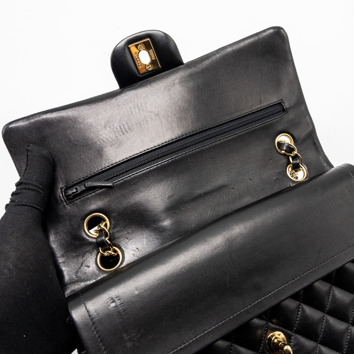 Chanel Medium Classic Double Flap Bag lambskin black