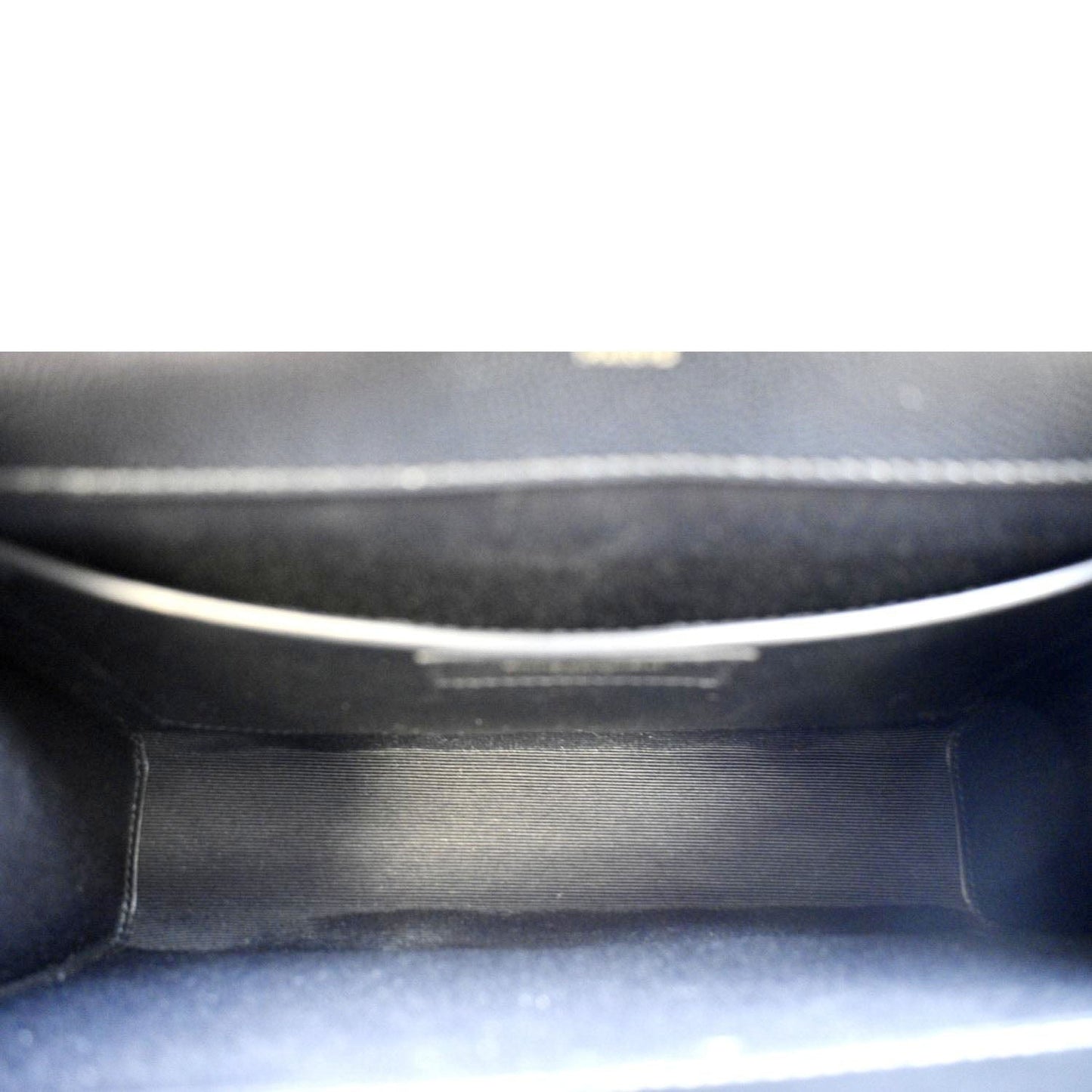 YVES SAINT LAURENT Medium Envelope Leather Chain Shoulder Bag Black