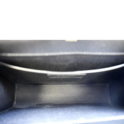 YVES SAINT LAURENT Medium Envelope Leather Chain Shoulder Bag Black