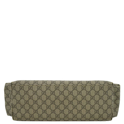 GUCCI Diaper GG Canvas Shoulder Bag Beige 211131