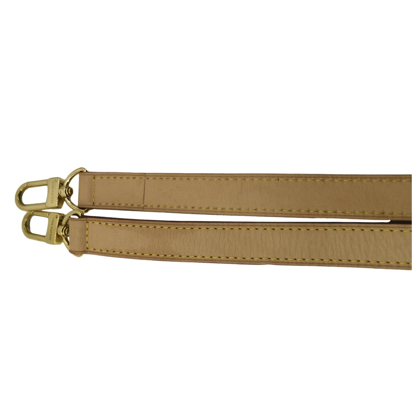 LOUIS VUITTON Leather Strap Beige
