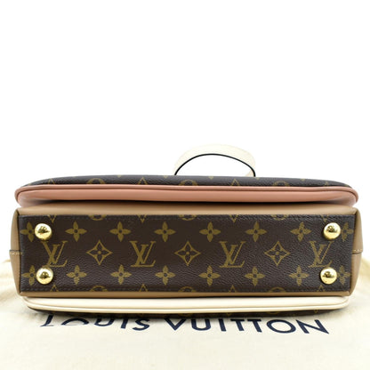 LOUIS VUITTON Millefeuille Monogram Canvas Shoulder Bag Sesame Peche