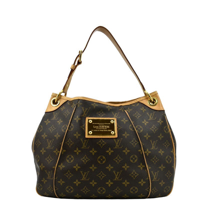 LOUIS VUITTON Galliera PM Monogram Canvas Hobo Shoulder Bag Brown