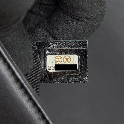 Chanel medium boy black Lambskin Ruthenium