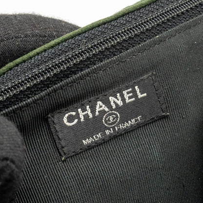 Chanel 2.55 Patchwork Single Flap Bag Suede Dark Green