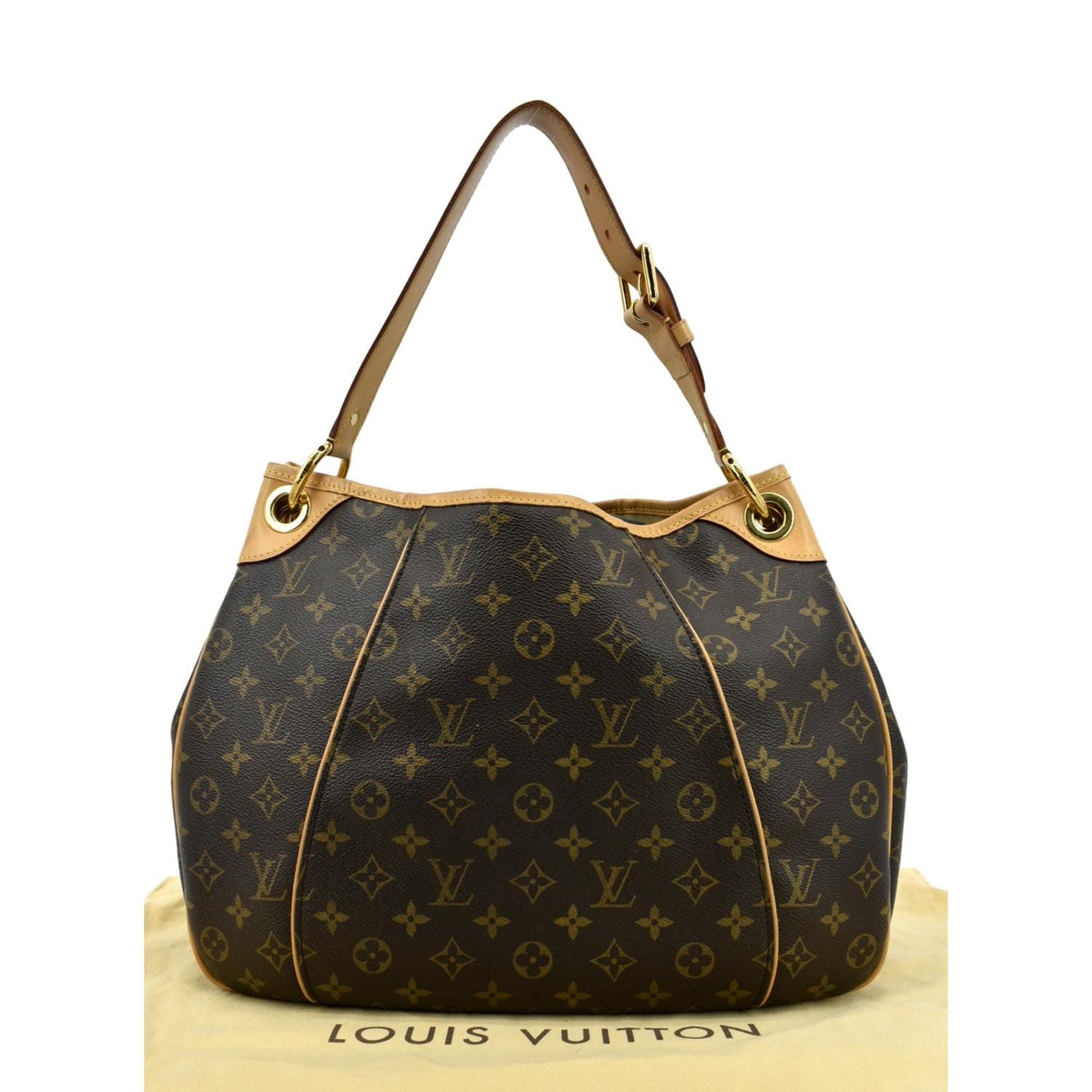 LOUIS VUITTON Galliera PM Monogram Canvas Hobo Shoulder Bag Brown