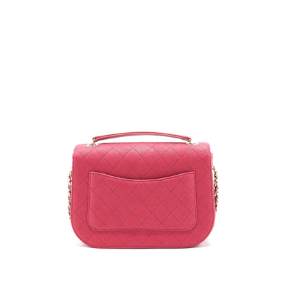 Chanel Messenger Crossbody Bag Caviar Red