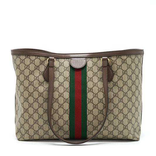 Gucci Shopping Tote Bag GG Supreme Canvas