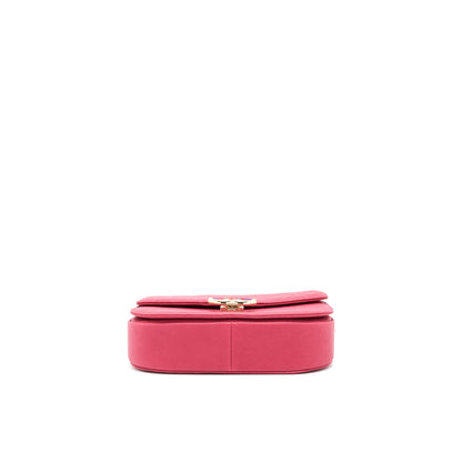 Chanel Messenger Crossbody Bag Caviar Red