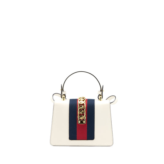 Gucci Mini Sylvia Top Handle Bag White