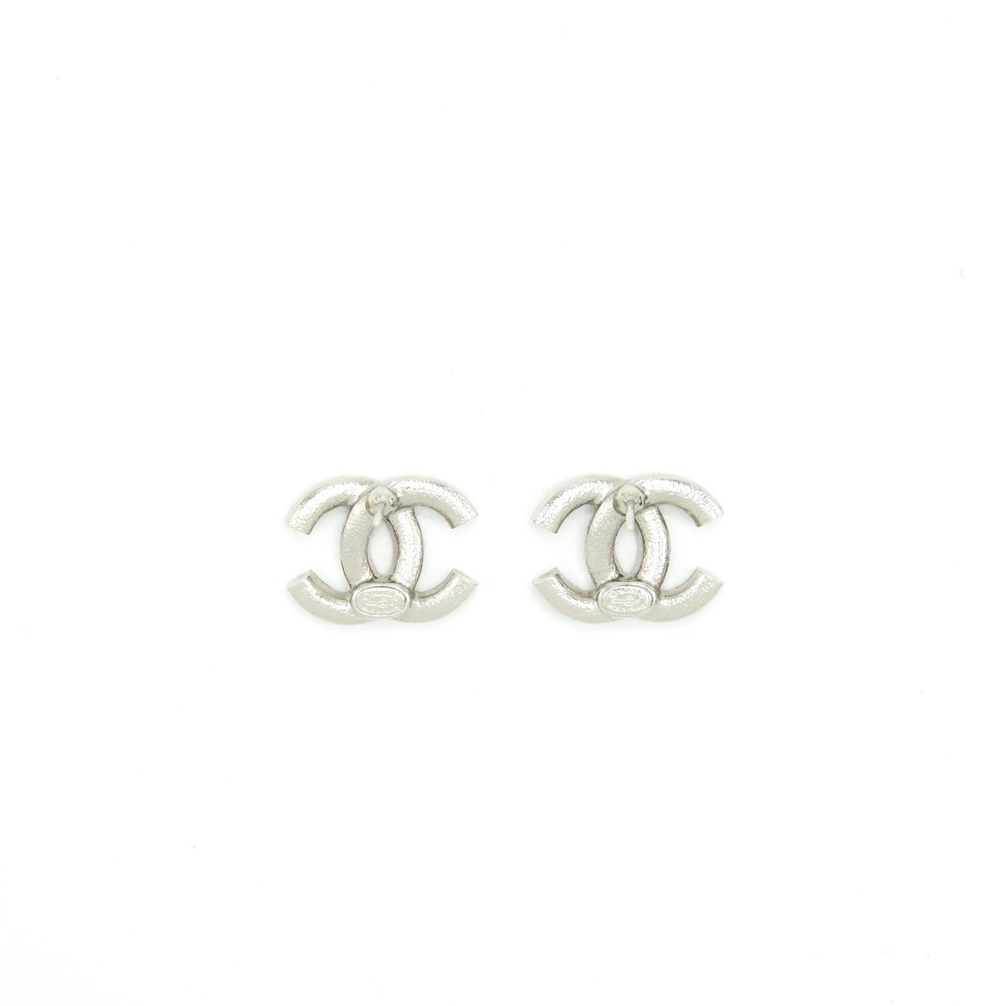 Chanel CC Logo Crystals Earrings