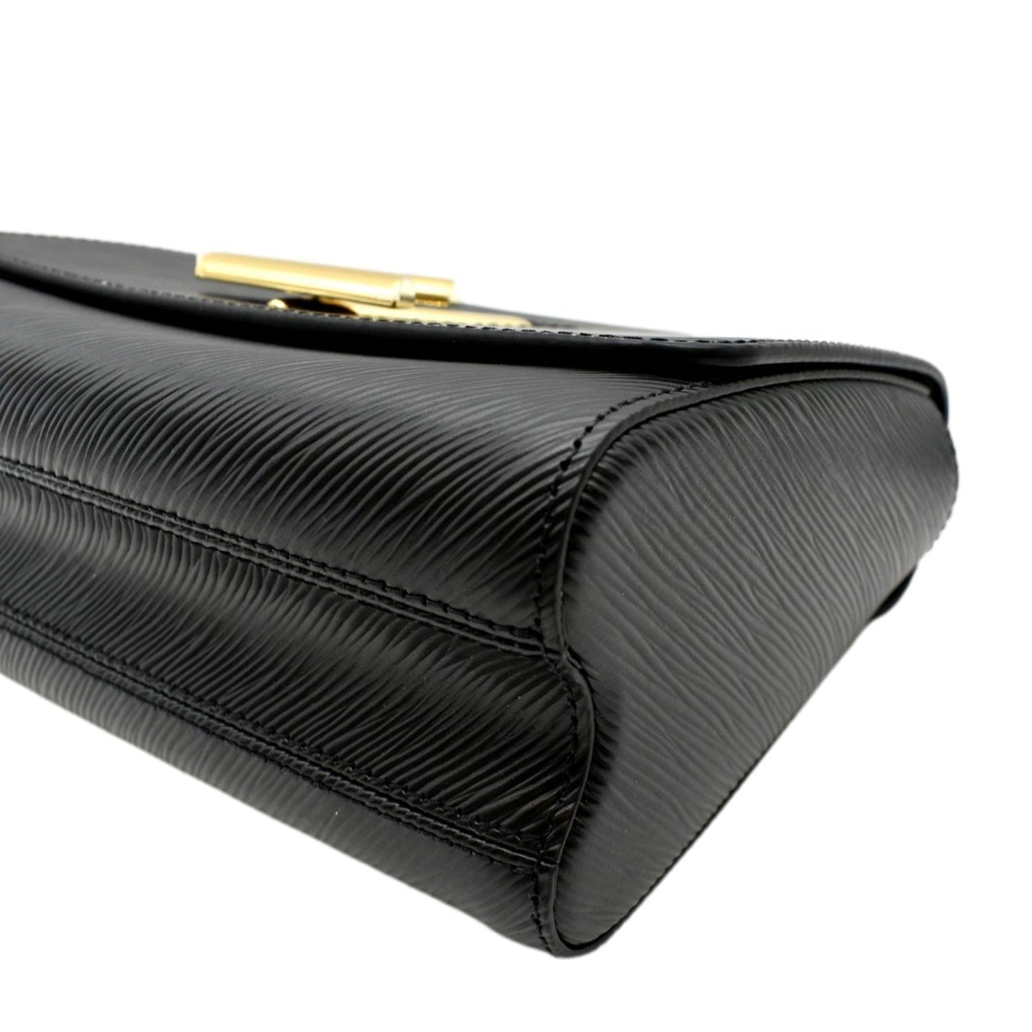 LOUIS VUITTON LV Twist MM Epi Leather Shoulder Bag Black