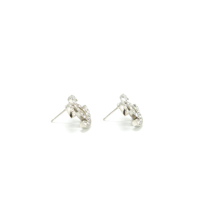 Chanel CC Logo Crystals Earrings